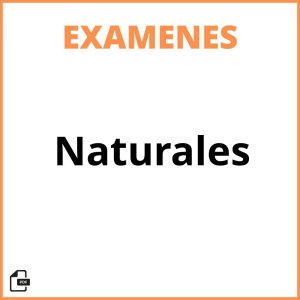 Examen De Naturales