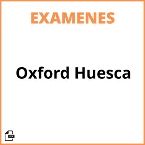 Examen Oxford Huesca