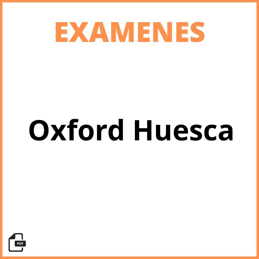Examen Oxford Huesca