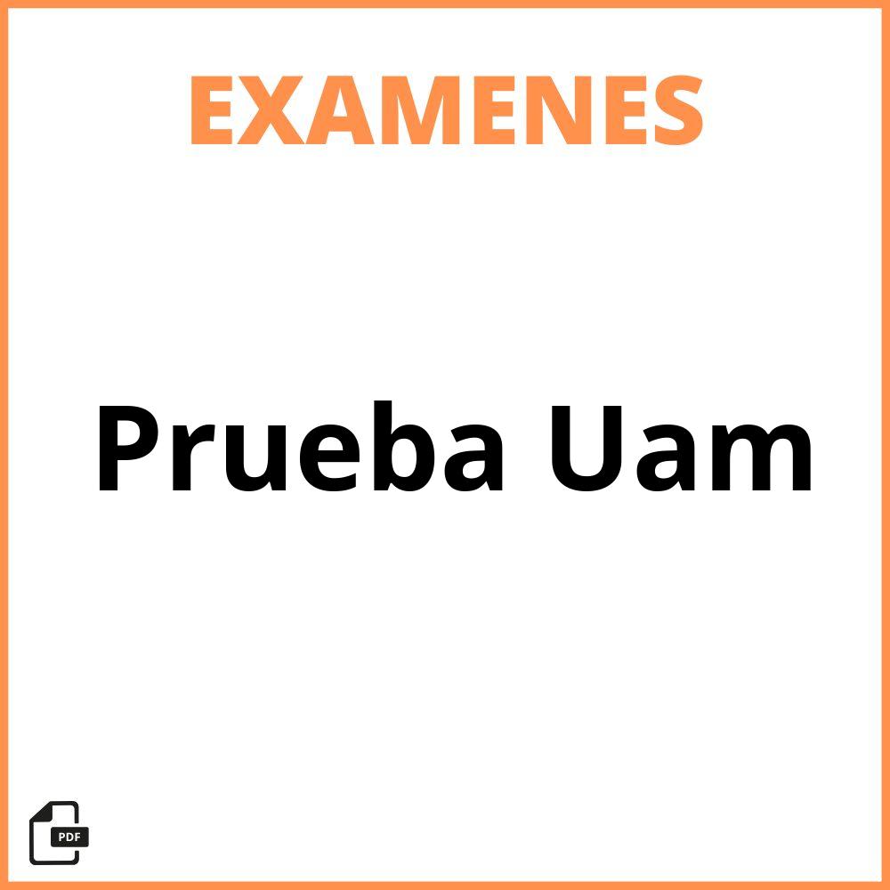 Examen De Prueba Uam