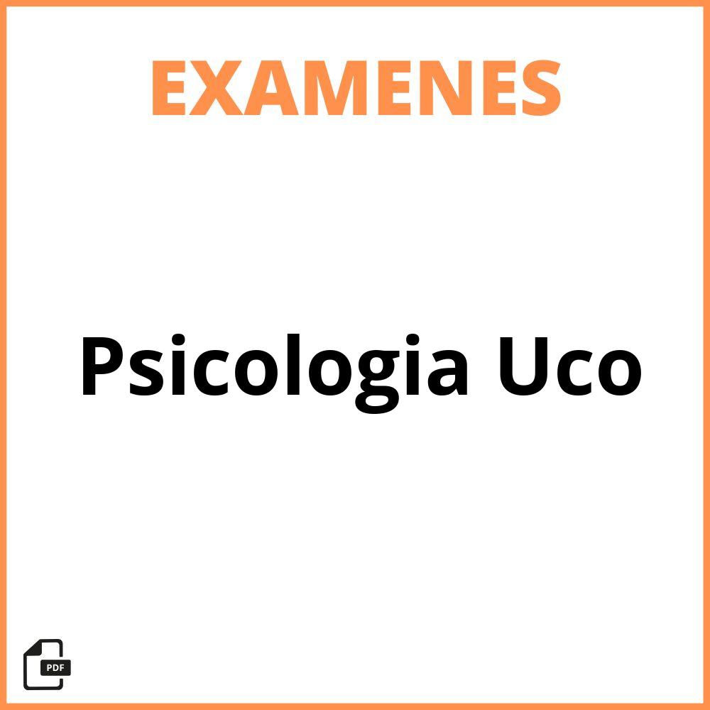 Examenes Psicologia Uco