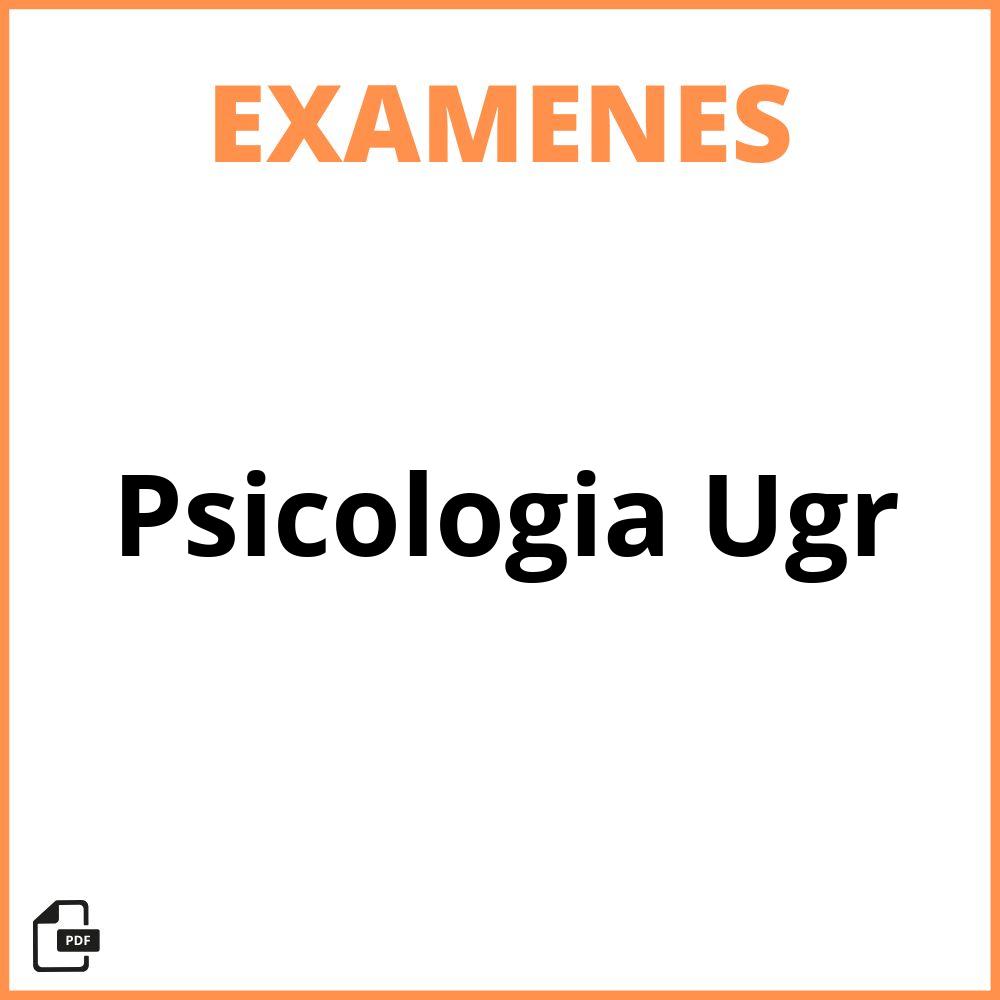Examenes Psicologia Ugr