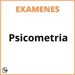 Examen Psicometria
