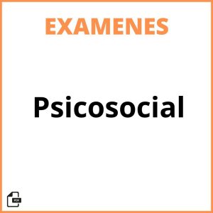 Examen Psicosocial