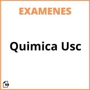 Examenes Quimica Usc