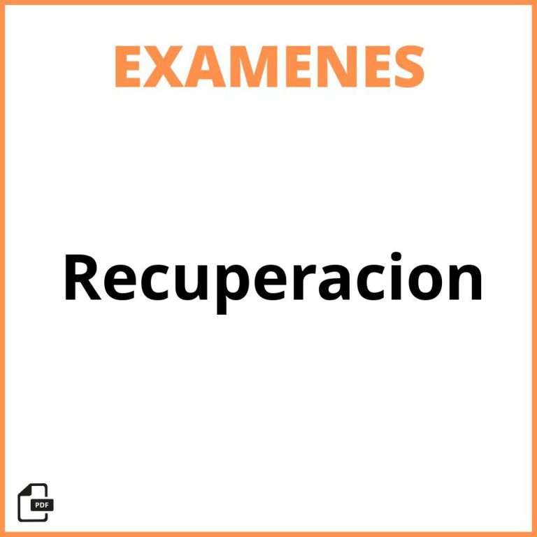 Examen Recuperacion Lengua 1 Eso 2023