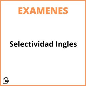 Examenes De Selectividad Resueltos Ingles