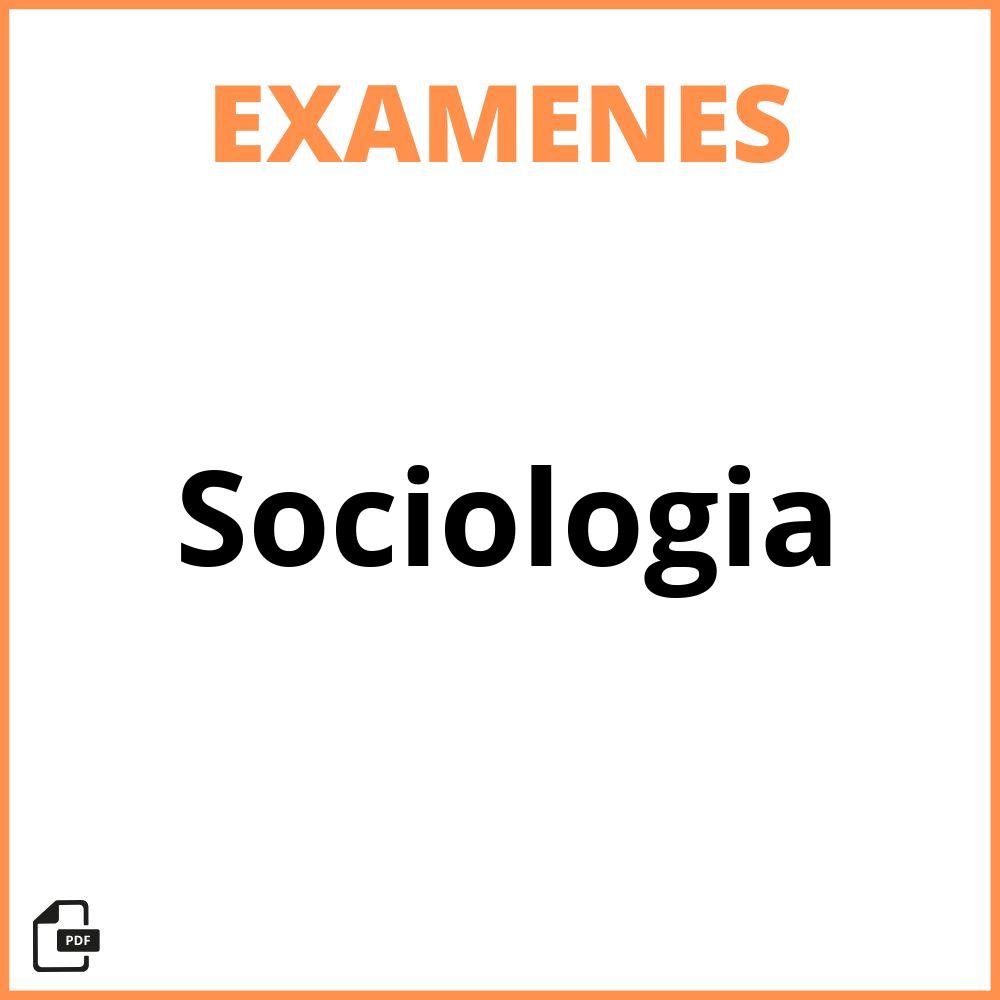 Examen De Sociologia