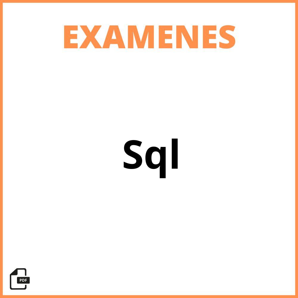 Examen Sql