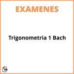 Examen Trigonometria 1 Bach