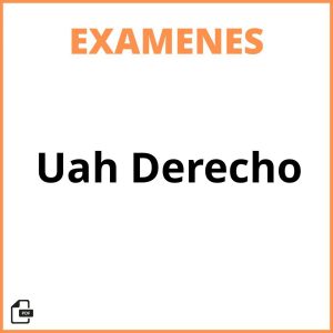 Examenes Uah Derecho