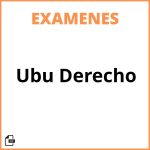 Examenes Ubu Derecho