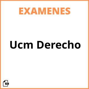 Examenes Ucm Derecho
