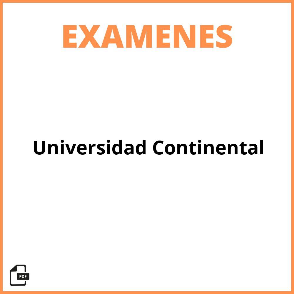 Examen De Universidad Continental