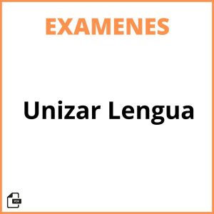 Examenes Unizar Lengua