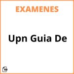 Upn Guia De Examen