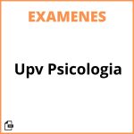 Examenes Upv Psicologia