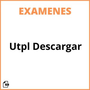 Evaluaciones Utpl Descargar