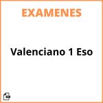 Examen Valenciano 1 Eso