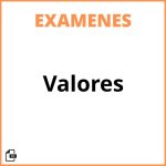 Examen De Valores